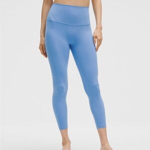 Lululemon Align Crop Leggings Pool Party Blue 23” Size 14